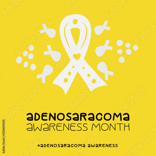Adenosaracoma Awareness Month, Vector Illustration Awareness Design.