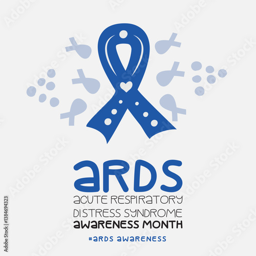 ARDS (Acute Respiratory Distress Syndrome), Vector Illustration Awareness Design.