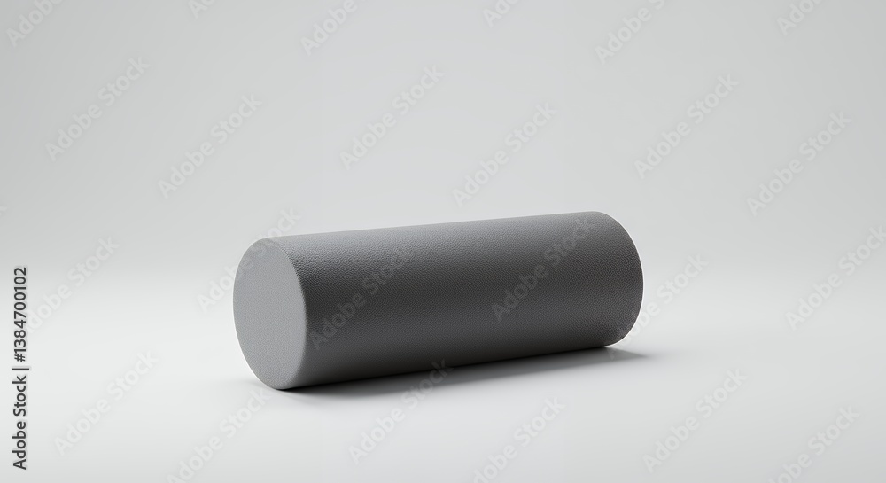 Cylindrical form presentation showcasing clean shapes on a serene background Cylindrical form presentation showcasing clean shapes on a serene background