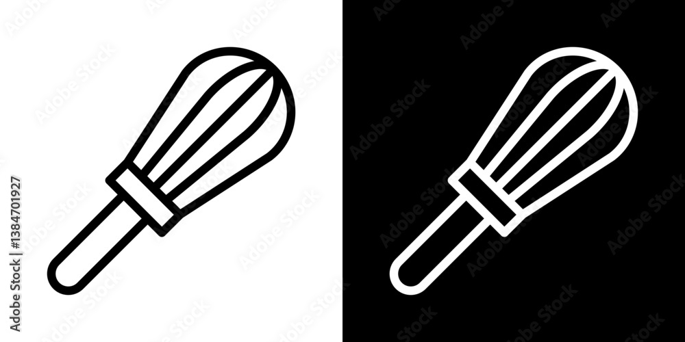 Beater icons vector set in stroke line style Beater icons vector set in stroke line style