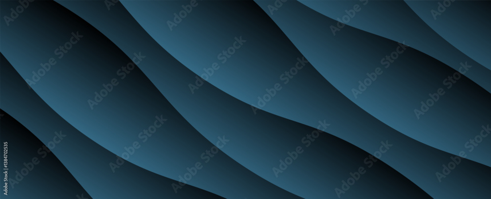 Obraz premium Abstract dark blue gradient diagonal background with shadow. Modern diagonal paper cut. Suitable for business, banners, posters, websites, flyers, covers, presentations. Vector