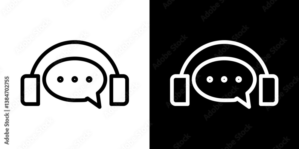 Customer service icons vector set in stroke line style Customer service icons vector set in stroke line style