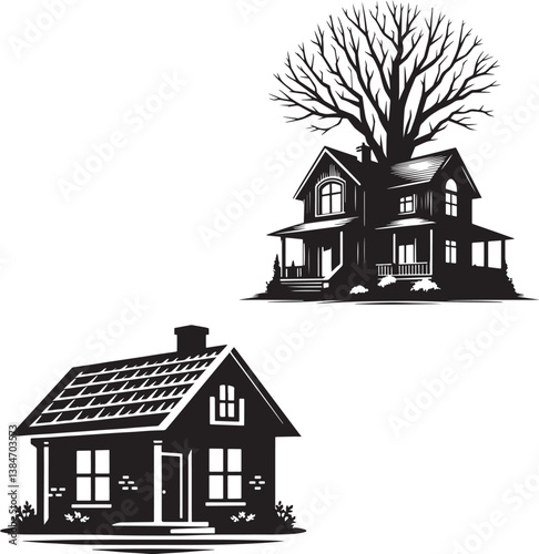 House black and white 