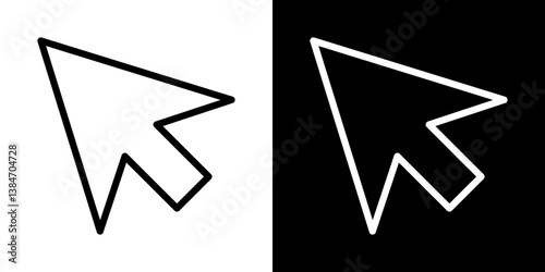 Mouse icons vector set in stroke line style