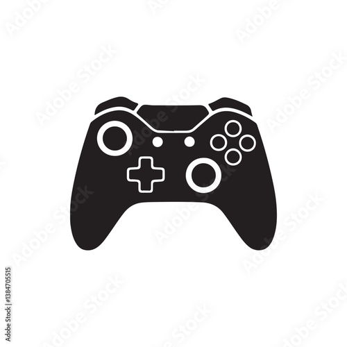 Gaming controller icon. Silhouette style. Game console. Joystick icon collections. Gamepad icon set. Video game controller, joystick, console icon. Vector Illustration. Vector Graphic