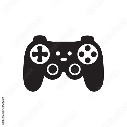Gaming controller icon. Silhouette style. Game console. Joystick icon collections. Gamepad icon set. Video game controller, joystick, console icon. Vector Illustration. Vector Graphic