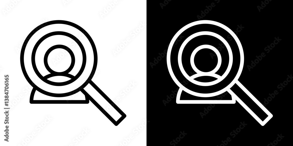 Recruitment icons vector set in stroke line style Recruitment icons vector set in stroke line style