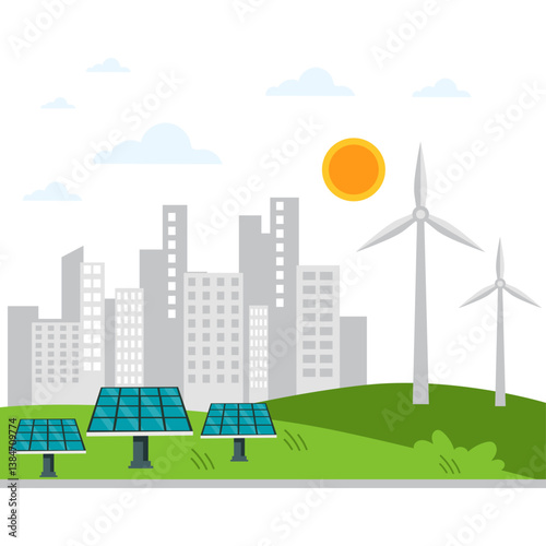 Renewable Energy Illustration