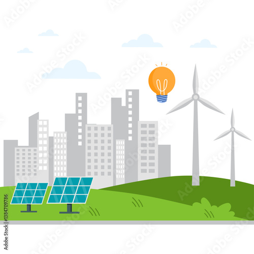 Renewable Energy Illustration