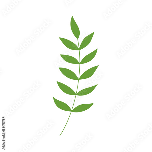 green branch with leaves
