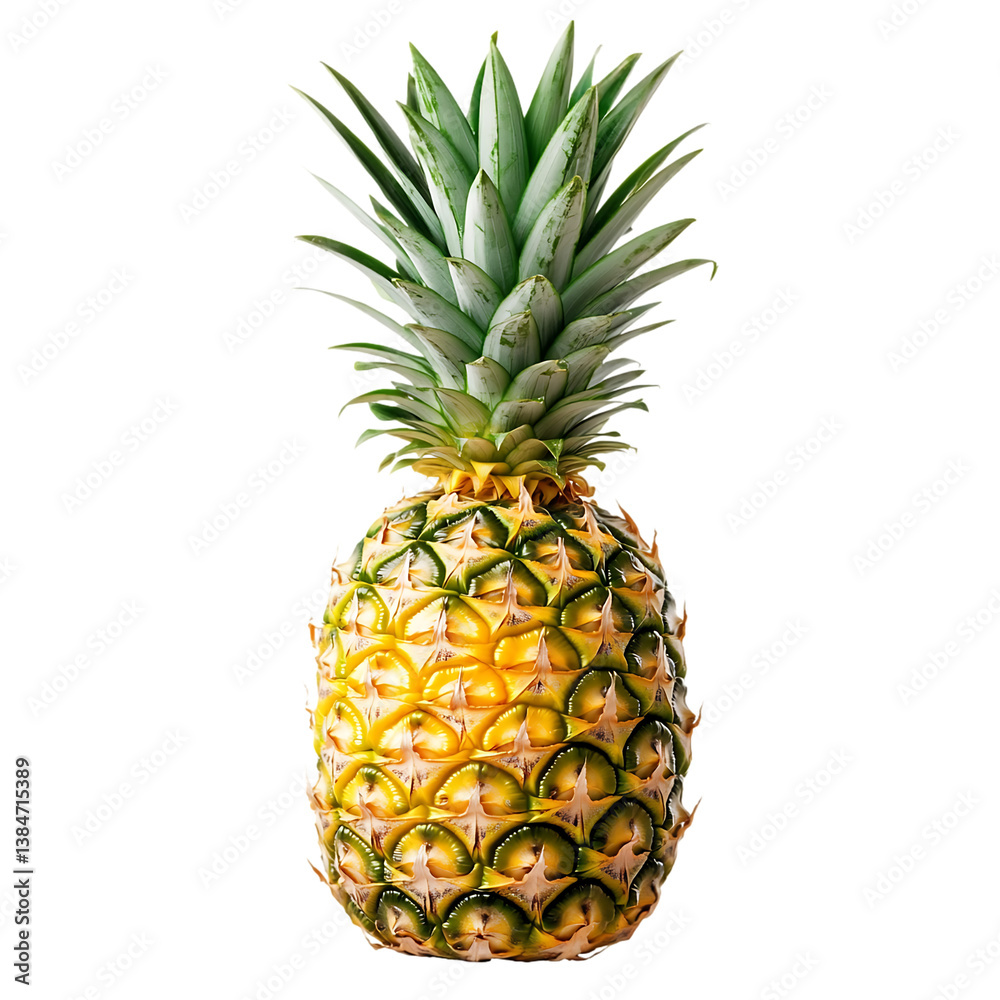Fototapeta premium A pineapple on transparent background