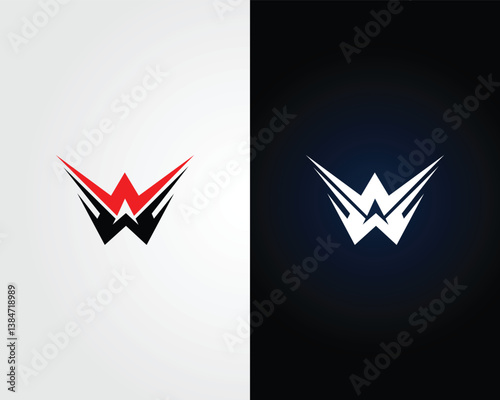 Letter WW abstract logo design icon vector template