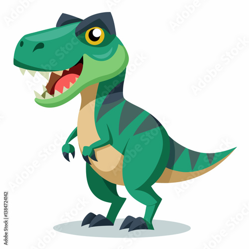 stylish-t-rex--dinosaurs vector illustration isolated on a white background