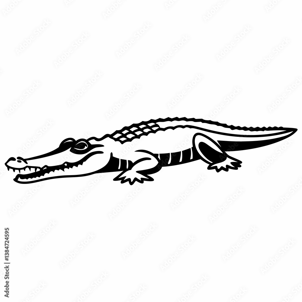 Fototapeta premium vector illustration of a lizard isolated on a white background