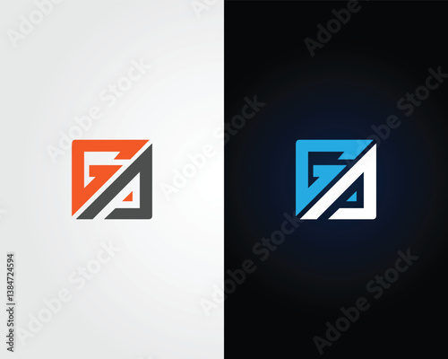 Letter PG or GP abstract logo design icon vector template