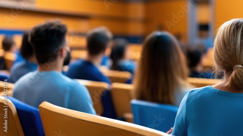 Audience in Conference Room Listening Attentively