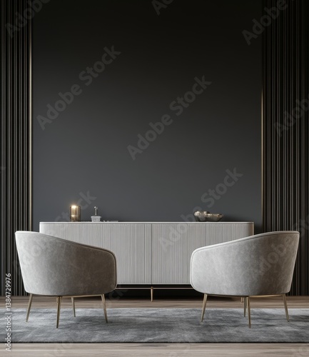 Modern, sophisticated living room design