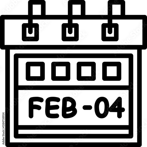 Fourth February Icon