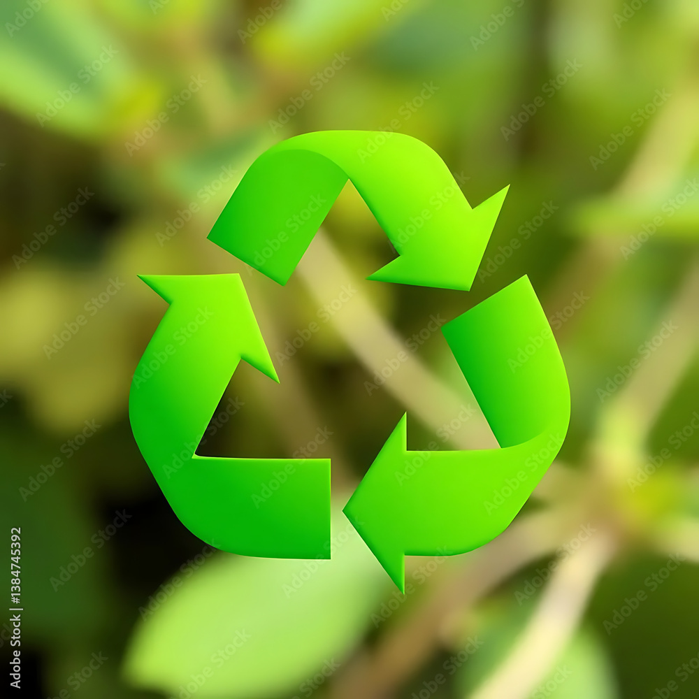 Obraz premium 3R Concept for a Safe Environment: Reduce, Reuse, Recycle for Sustainable Living