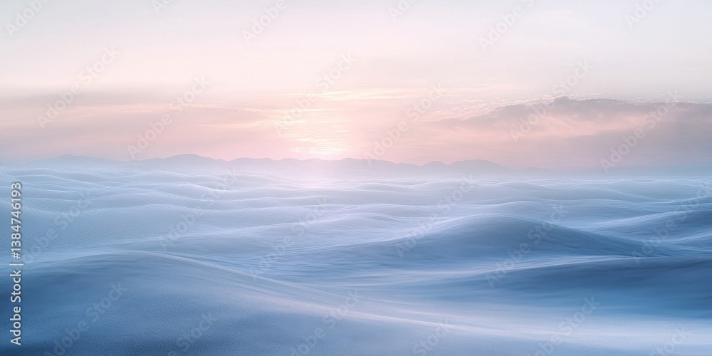 Fototapeta premium Pastel Desert Sunrise