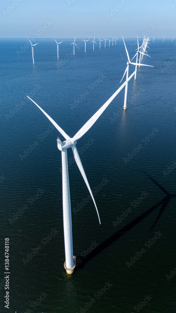 Offshore windmill park showcases modern wind turbines standing tall above the calm waters of the North Sea. This clean energy source highlights the Netherlands commitment to sustainable power. Offshore windmill park showcases modern wind turbines standing tall above the calm waters of the North Sea. This clean energy source highlights the Netherlands commitment to sustainable power.