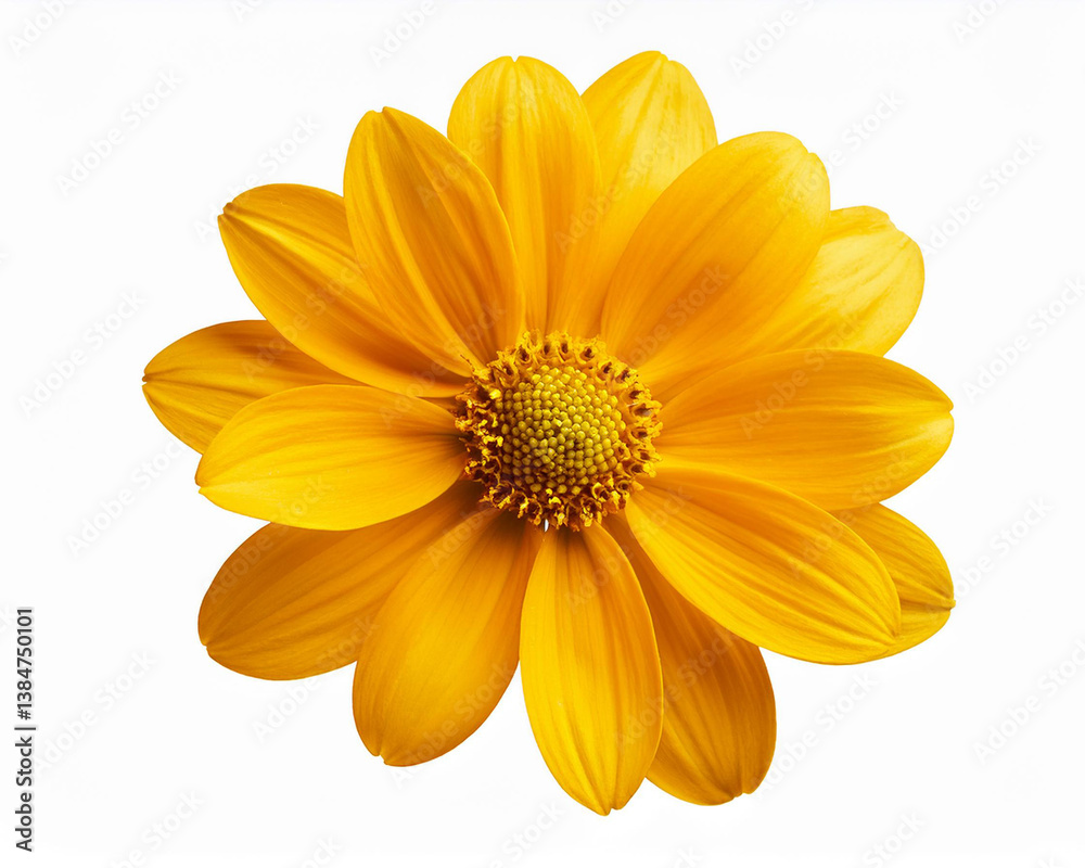 Obraz premium Cutout of a yellow blossom isolated on a clear background