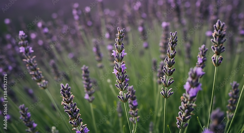 Obraz premium Lavender's Whisper, Soft Light AI Generated