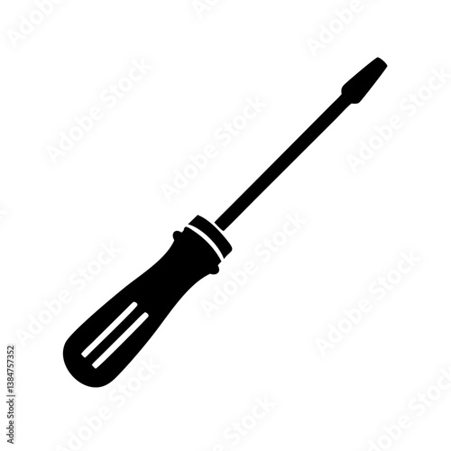 screwdriver icon, screwdriver silhouette vector illustration-simple silhouette illustration of screwdriver, perfect for screwdriver logos and icons