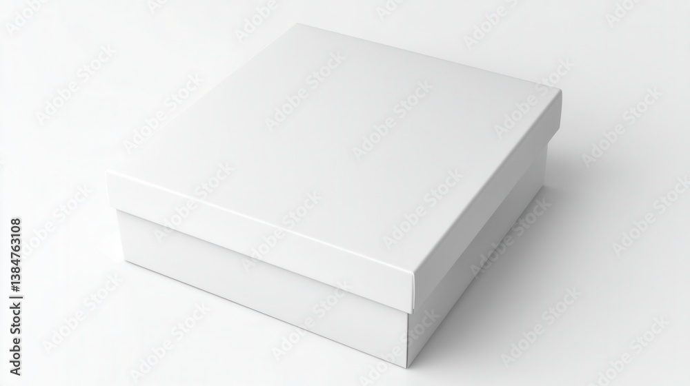 Fototapeta premium Blank white square box (41)