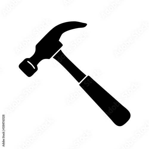 hammer icon, hammer silhouette vector illustration-simple silhouette illustration of hammer, perfect for hammer logos and icons