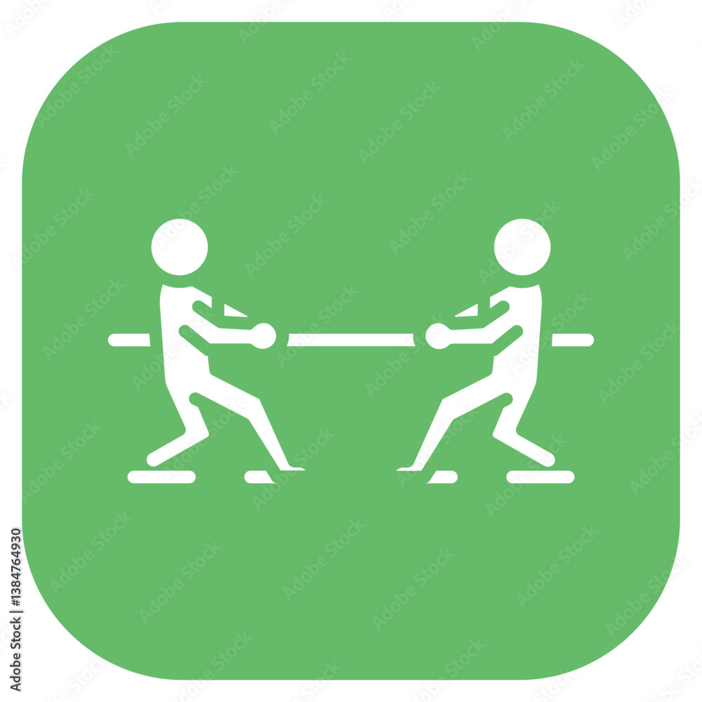 Obraz premium Tug of War Rope Icon