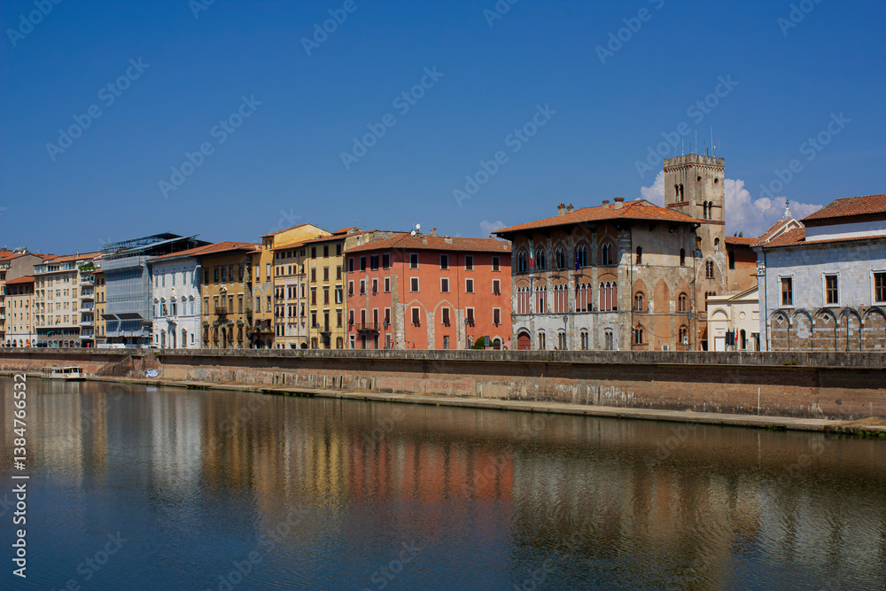 A view of Arno river in Pisa