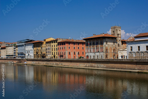 A view of Arno river in Pisa