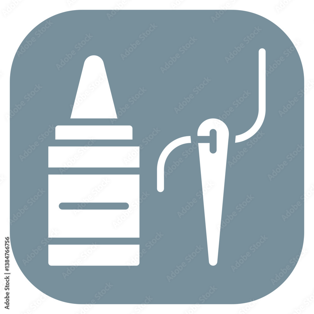 Fabric Glue Vector Icon Fabric Glue Vector Icon