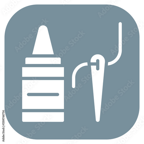 Fabric Glue Vector Icon
