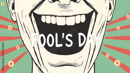 April Fool's Day / Laughing Out Loud Mouth Generative AI