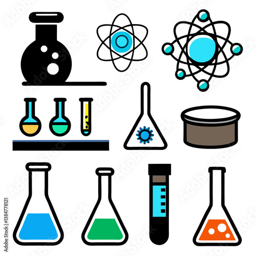 science and chemistry icons