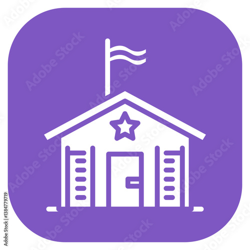 Military Barracks Icon
