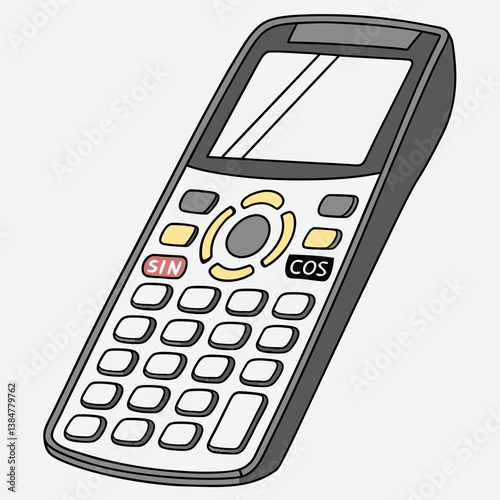 mobile phone isolated on white
