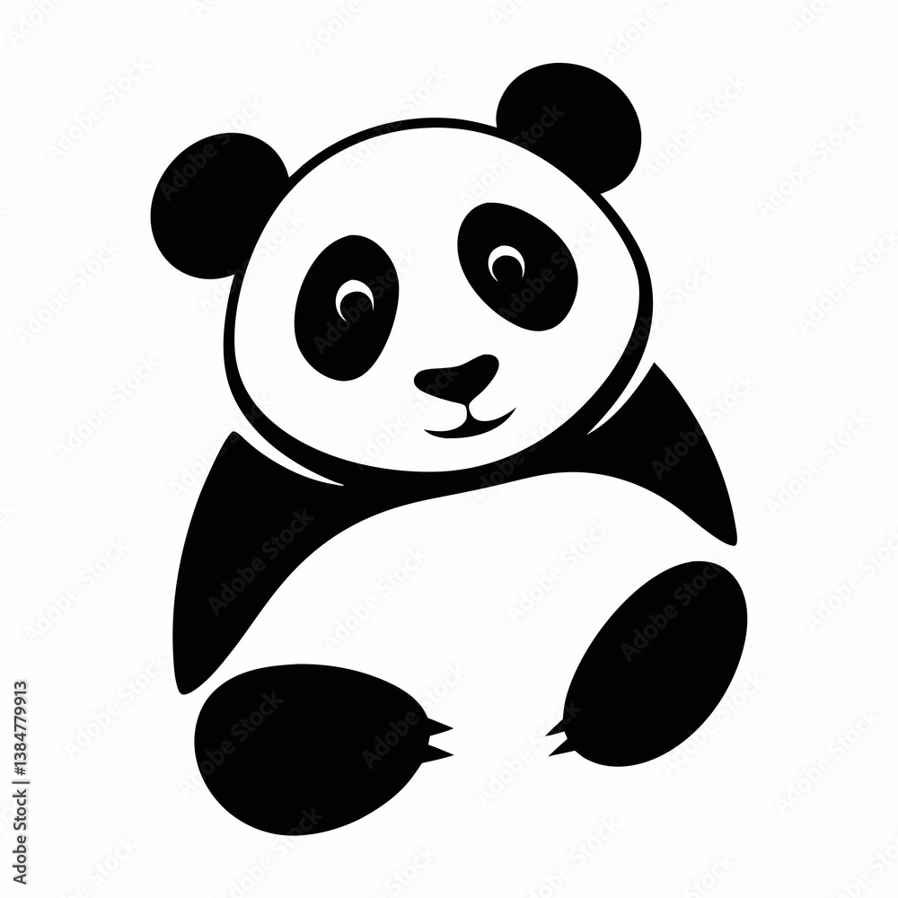 Glove Cartoon Hand Outline Icon Vector Illustration Design Template Symbol