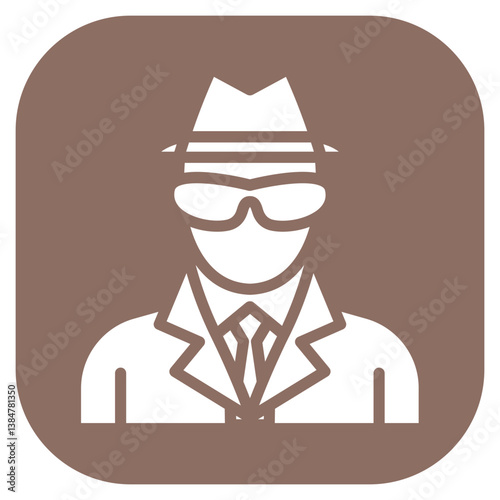 Undercover Police Vector Icon