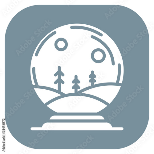 Winter Snow Globe Icon