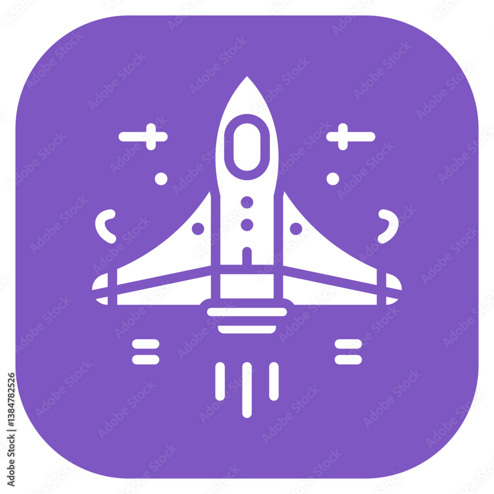 Fototapeta premium Spaceship Icon