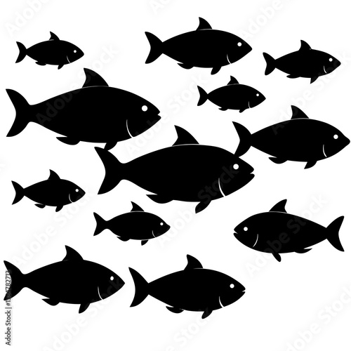seamless pattern with fishes