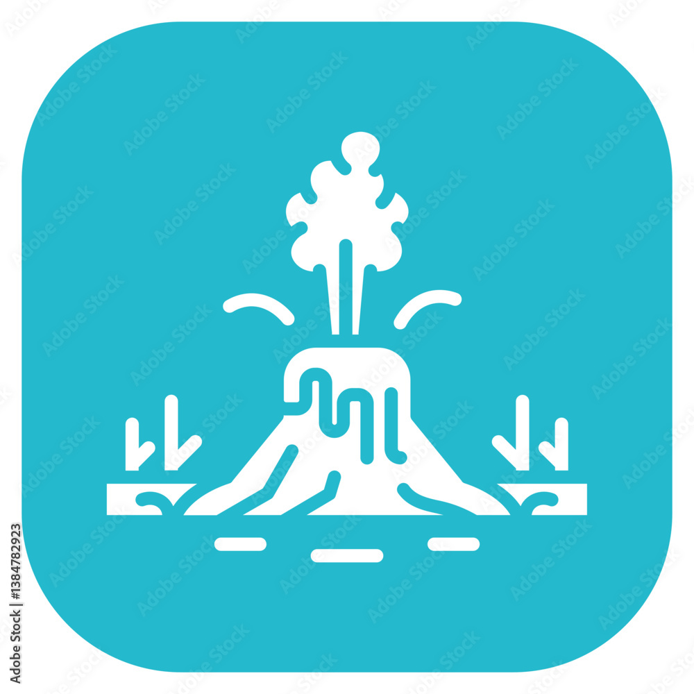 Fototapeta premium Geyser Eruption Icon
