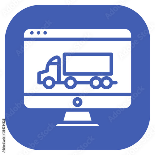 Logistics Software Vector Icon