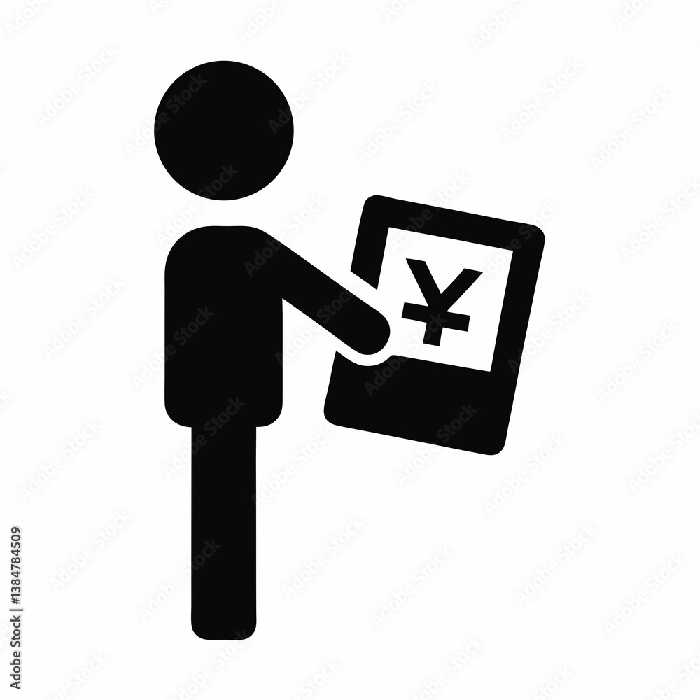 Vector illustration of a man and woman with a sign and key, symbolizing tools, repair, and business service in a modern tech design