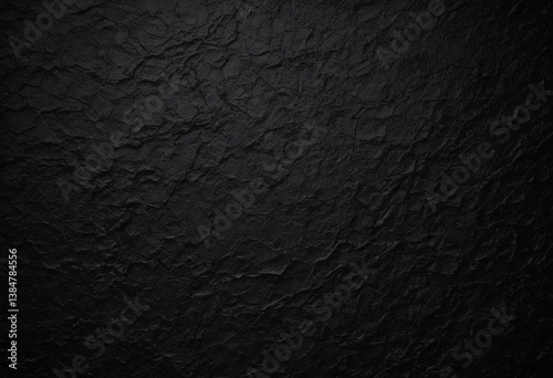 Photo of a rough wall with a thick, dark texture filling the frame. Black day, the texture is black, with subtle color variations that indicate a rough, cracked surface.