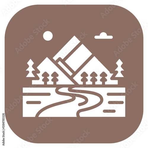 Scenic Overlook Vector Icon