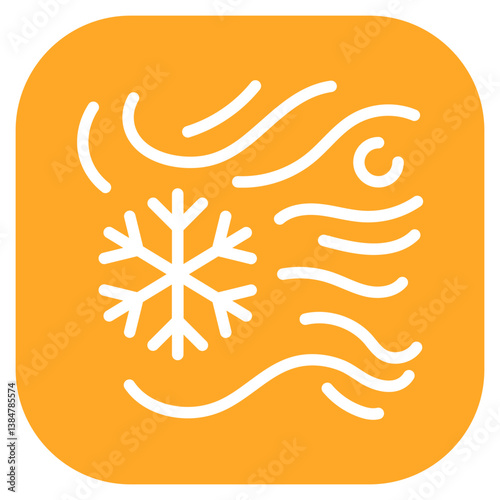 Chilly Breeze Vector Icon